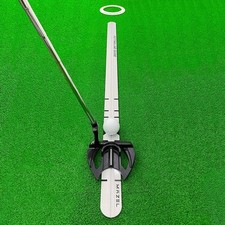 MAZEL Golf Putting Alignment Rail,Alloy Steel Golf Trainer Aid for Putting Gr...