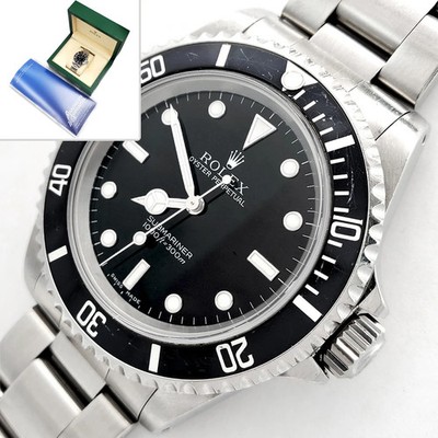 2001 Rolex Submariner  2-Liner  No-Date Steel 40mm Watch 14060M Box/Appraisal