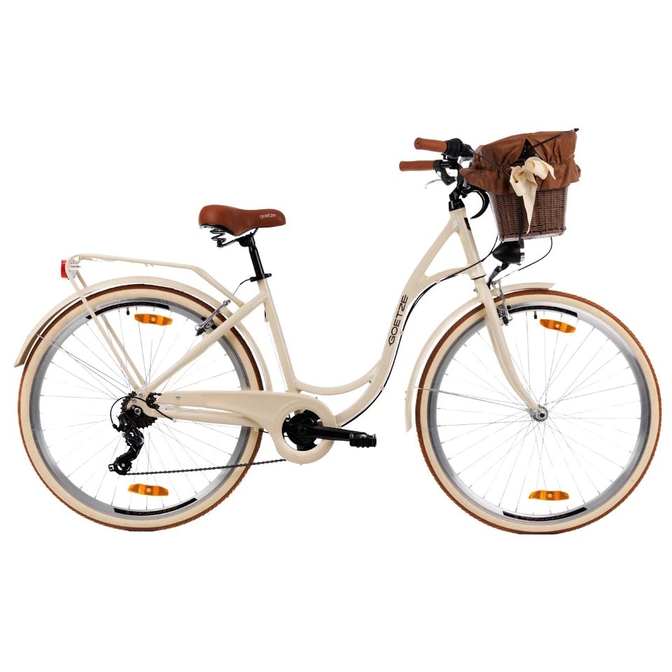 Goetze City Bike Mood 28 Zoll ALU 7 Gang Shimano, V-Brake Damenfahrrad mit Korb! - Bild 3 von 4