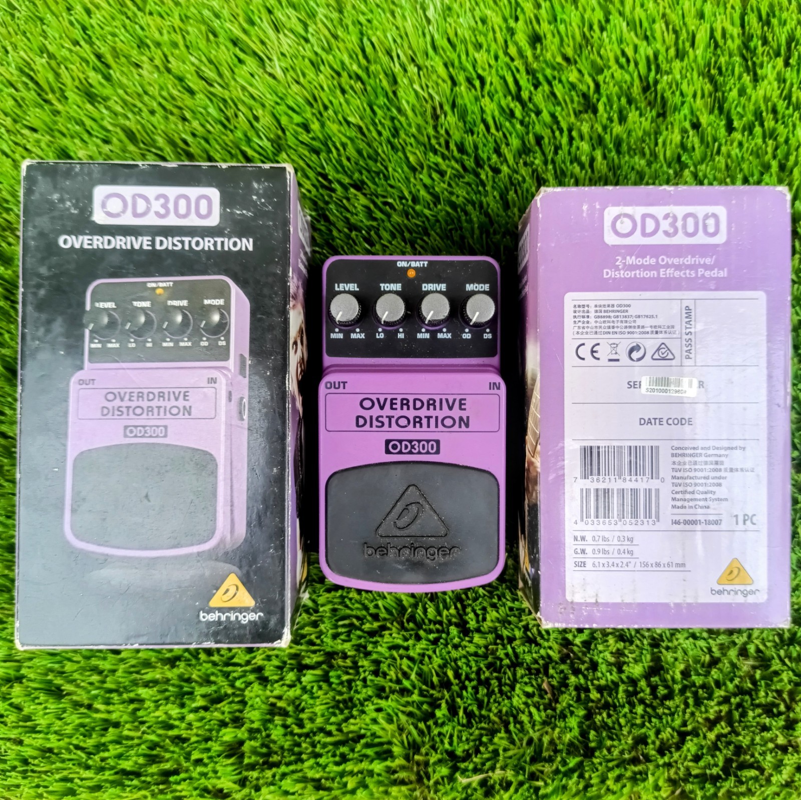 Behringer OD300 2-Mode Overdrive Distortion Effects Processor Modeller Pedal