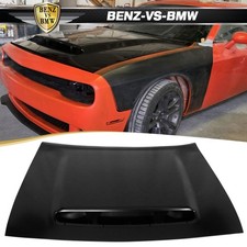 Fits 08-23 Dodge Challenger Demon Style Hood Scoop Air Vent Unpainted Aluminum Fits 08-23 Dodge Challenger Demon Style Hood Scoop Air Vent Unpainted Aluminum