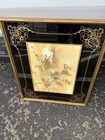 Antique Art Nouveau 1920 Gold  Stamped Wood Frame With Original Glass L. Gaydos — photo 2