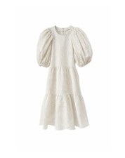 & Other Stories Ivory Brocade Babydoll Mini Dress Size 34 UK 6 / 8