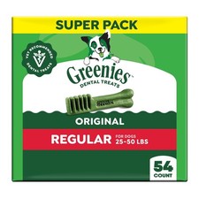 Greenies Adult Regular Dog Dental Treats - Natural, Oral Health, 54 Count