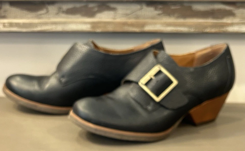 Korks by Kork-Ease女式9M南达大扣黑色踝靴皮革 — 第 3/4 张图片