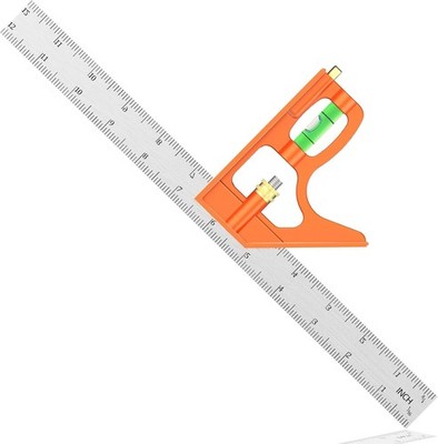 300 mm verstellbare Kombination Vierkant mit Wasserwaage