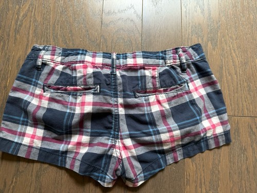 Girls ABERCROMBIE plaid shorts Size 14 Stretch, pockets, Zip - Picture 9 of 14