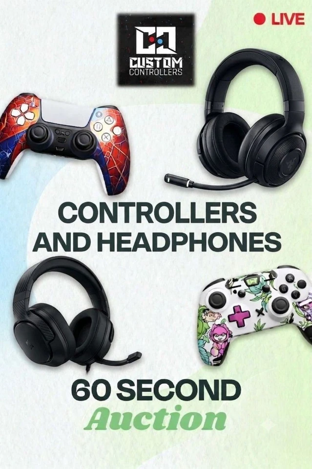 Ultimate Controller Drop 🎮 Custom Controllers & More | Flash Auction Deals