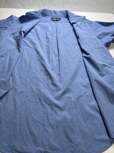 Polo Ralph Lauren Ellington Shirt Men's Blue Button down Blue Logo #38 - Picture 7 of 19