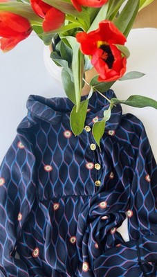 Kenzo X H&M Seidenkleid Kleid Seide Gr. 34 wunderschön  