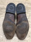 Vintage 1950s Florsheim Burgundy Leather Wingtip Brogue Oxford Shoes Size 10C — photo 6