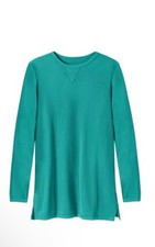Blusa Sudadera Blusa Top Women Within Ultra Suave Waffle Térmica Manga Larga