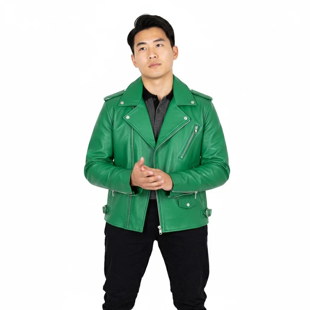 Mens Leather Jacket Luxurious Premium Genuine Leather Impressive Stylish Fit