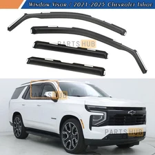 For 2021-2025 Chevrolet Tahoe In-Channel Rain Guards Window Visors Vent Shade