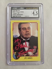 Paul Sorvino Signed Dick Tracy Topps Card Lips Manlis CGC JSA 4.5 Slabbed Graded