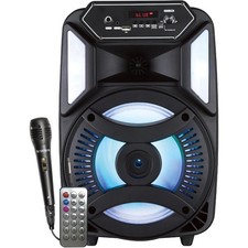 Audiobox Portable Karaoke Bluetooth Speaker with LED Lights and Microphone