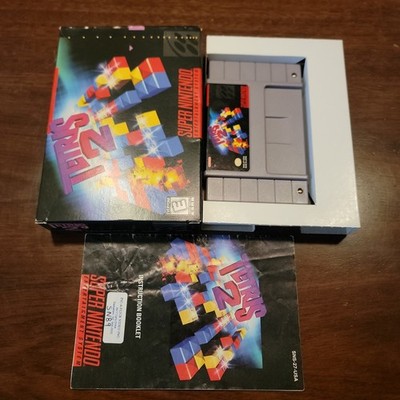Tetris 2 Super (Super Nintendo SNES 1994) Complete - Tested - Authentic - 