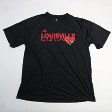 Louisville Cardinals adidas Climalite Short Sleeve Shirt Men's Black Used