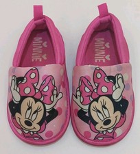 Disney Minnie Mouse Youth Shoe Slipper Size 7/8 Fast Ship
