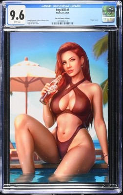 CGC 9.6 Pop Kill #1 Tiago Da Silva Virgin Variant J LTD 400 The 616 Comics