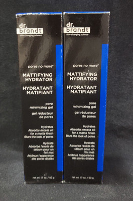  Lot 2x Dr. Brandt Pores No More Mattifying Hydrator 1.7oz Pore Minimizing Gel