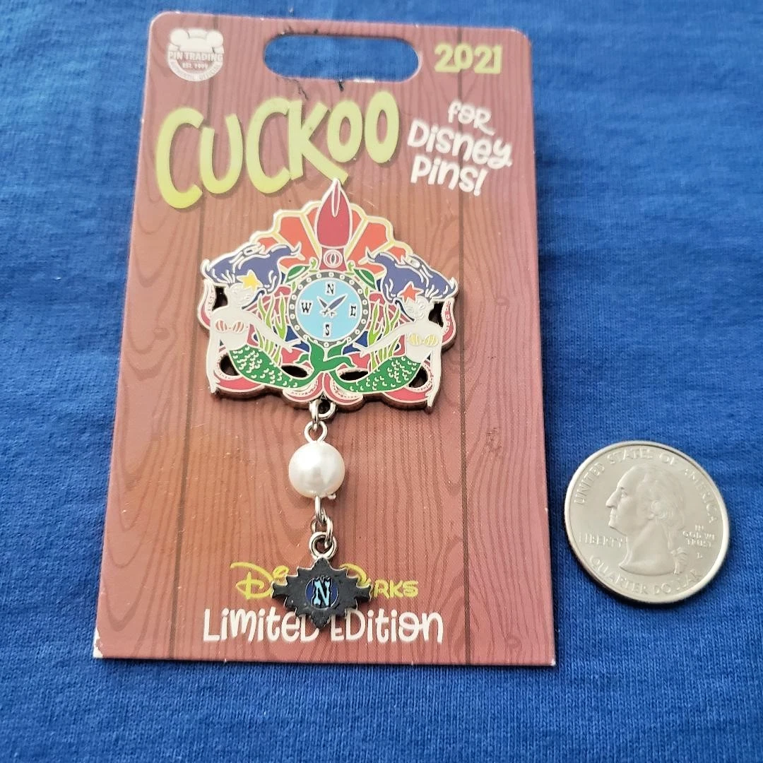 Disney - Cuckoo for Disney Pins 2021 Submarine Voyage Mermaid Clock LE Pin