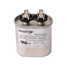 DIVERSITECH 45050HU Run Capacitor 5MFD 370/440V Dual Voltage Non-PCB
