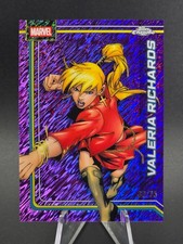 2026 Topps Chrome Marvel VALERIA RICHARDS Purple Shimmer Refractor /75 #186