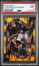 2022 PANINI SELECT GOLD FLASH #256 SHAI GILGEOUS-ALEXANDER 10/10 PSA 9