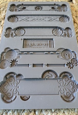 Redesign Prima Decor Mould Mold Steampunk Plates Resin Craft Baking Clay FS