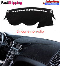 Black Dashboard Dash Mat Dashmat Sun Cover Pad For Hyundai Sonata 2011-2014