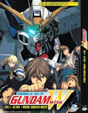 Mobile Suit Gundam Wing W  Vol.1-49 End  The Movie DVD with English Dubbed