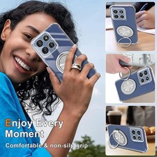 Funda a prueba de golpes con soporte giratorio 360° para Moto G22/E32/E22S/E32S