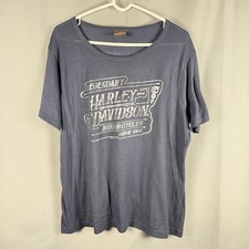 Harley Davidsons Womens 2XL Blue Groves Winchester Virginia Bravado Tag 2017