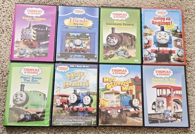 Thomas & Friends DVD Lot Of 8 Tested Percy Tank Engine Train