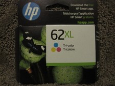 HP C2P07AN Tri Color Ink Cartridge Genuine OEM NEW # 62 62XL NOV/2026