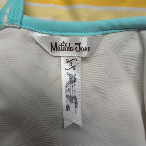 Matilda Jane Dream Chasers Lollipop Lines Swimsuit Bathing Suit Girl’s Size 8 - Picture 5 of 6