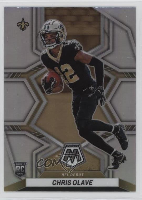 2022 Panini Mosaic NFL Debut Silver Prizm Chris Olave #277 rp9