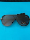 Sean John SJS1007CE 002 Pilot Shield Sunglasses Black Frame Blue Gray Lens 140mm — photo 2