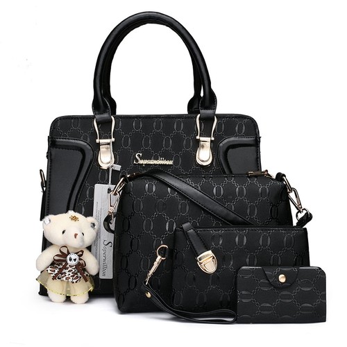 Women's Fashion Handbags Tote Bags Shoulder Bag Top Handle Satchel Purse Set ...
