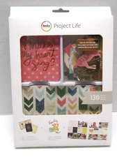 Becky Higgins Project Life Scrapbook Designs Lucky Charm Gold Value Kit 130 Pcs