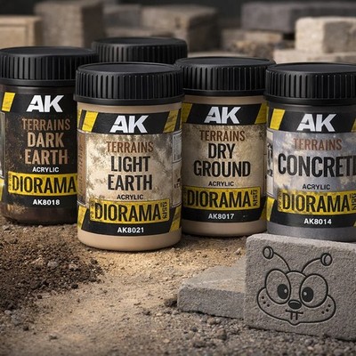 AK Interactive Terrains Acrylic Diorama Effects Scale Model Kit Miniature Set