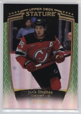 2024-25 Upper Deck Stature Green 79/375 Jack Hughes #12 6o3
