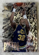 1995-96 Fleer Metal Metal Force Karl Malone #8 HOF