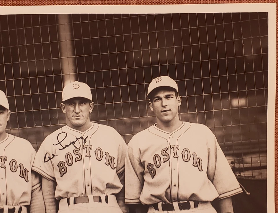 Foto 8x10 de béisbol original de los Boston Braves de Al Lopez Mueller automática de los años 30 JSA Foto 3 de 4
