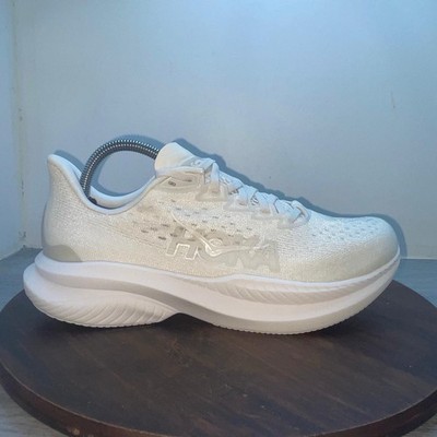 Hoka One One Mach 6 Womens 9.5B Shoes White 1147810 WWH Running Sneaker Gym Road