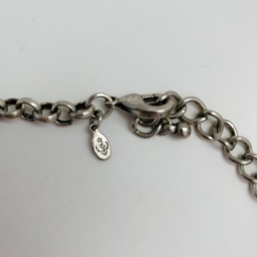 Premier Designs Jewelry SANDY 16"-20" Antique Silver Mother of Pearl Necklace - Picture 2 of 5