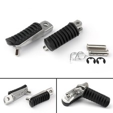 Front Footrest Pedals Foot Pegs For Kawasaki ER 4N 6F ZR 250 400 VERSYS 650