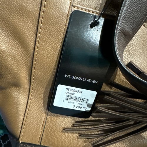 NEW Wilson's Leather Madison Laptop Tote No Laptop Sleeve Included $200 Retail - Picture 2 of 10