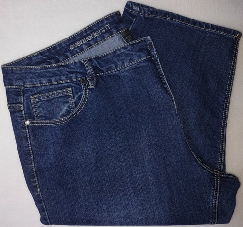 Pocket Capri Jeans Medium Wash 
